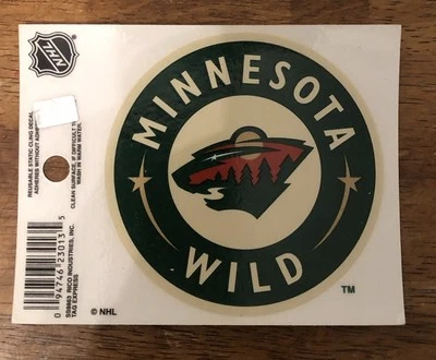 Calcomanía adhesiva del equipo Wild Hokey de la NHL Minnesota Foto 1 de 3