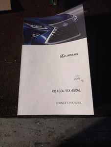 2019 RX 450H/ RX 450 HL Owner#s Manual. - Picture 1 of 5