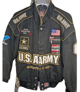 NASCAR U.S. Army #01 JH Designs Stitched Jacket Size Small - Picture 1 of 8