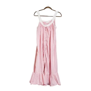 Jodie Nachthemd Powell Craft Blush Rosa Offene Größe Ärmellos Broderie Anglaise - Bild 1 von 16