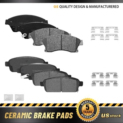 Front Rear Ceramic Brake Pads Kit for Chevrolet Cruze 2011-2015 Sonic 2013-2019 - Image 1 of 4
