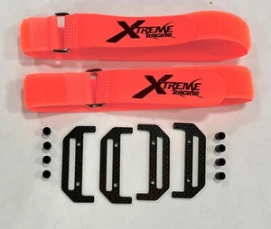 XTREME RACING TRAXXAS RUSTLER/SLASH RICAMBIO FIBRA DI CARBONIO BATTERIA TENERE GIÙ - Foto 1 di 1