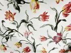IKEA ALANDSROT FABRIC NATURAL ROSE TULIP FLORAL PATTERN BY THE YARD BEAUTY!! NEW