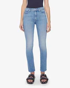 Pantalones de mezclilla rectos elásticos encantadores punk Skimp talla 24 nuevos con etiquetas Mother The Rascal Skimp en punk NUEVO - Imagen 1 de 10