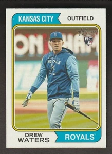 2023 Topps Heritage Drew Waters variazione immagine #96 Rookie RC Kansas City Royals - Foto 1 di 2