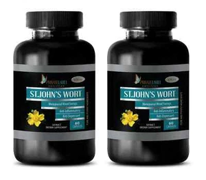 Pure energy - ST. JOHN'S WORT EXTRACT - Workout recovery 2 Bottles 120 Capsules - Picture 1 of 9