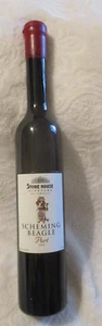 Stone House Vineyard Texas ~ Scheming Beagle ~ LEERE WEINFLASCHE ~ 14 3/8" hoch - Bild 1 von 11