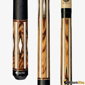 Lucasi Custom Maple Zebrawood Cocobolo Black Lizard Wrap Tiger Everest Tip LZC33 - Picture 1 of 7