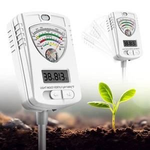 Soil Moisture Meter, 7-in-1 Plant Water Monitor, Hygrometer Sensor for Garden - Picture 1 of 8
