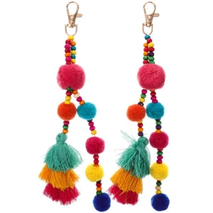 2 Pcs Colorful Wool Ball Pendant Mobile Phone Accessories Pendants - Zdjęcie 1 z 12