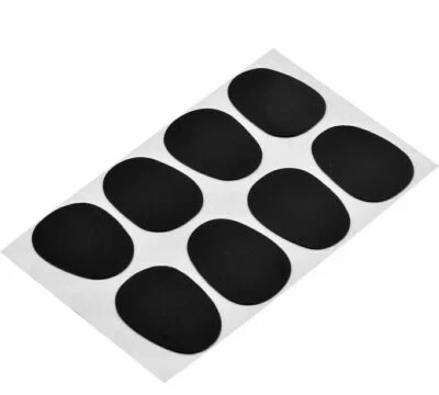 RIVERBERO MUSIC CUSCINETTI SALVA BOCCHINO SAX CLARINETTO 0,8 0,3 mm GOMMA NERA TRASPARENTE 8 PZ