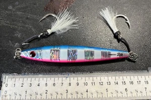 Shout Shotel Jig - Blue Pink Zebra Glow - 250 grams - Picture 1 of 6