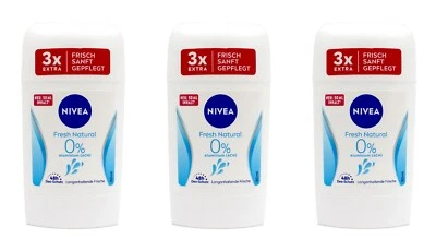Nivea Fresh Natural 0% Aluminium Deo Stick , 3x50ml EAN42428923