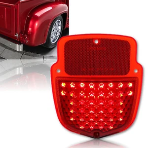 Intermitente de freno trasero LED derecho rojo 12v luz lámpara lente CADA UNO para camioneta Ford 1953-56 - Imagen 1 de 4