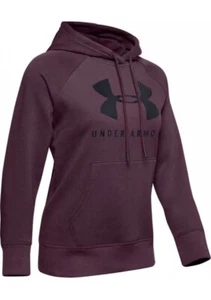 Under Armor - Sudadera Pullover Sudadera con Capucha Púrpura Suelta RIVAL POLAR UA Gráfico - Imagen 1 de 16