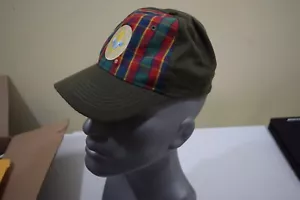 Webelos Boy Cub Scout Fitted S/M Uniform Hat Plaid Green Flex-Fit BSA G329 - Picture 1 of 8