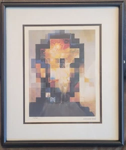 Vtg Salvador Dali"Lincoln"CUSTOM FRAMED ART Surreal Dalivision Nude Women Number - Picture 1 of 15