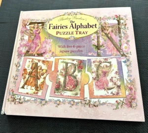 Shirley Barber's Fairy Alphabet Puzzle Tray hc 2004 5 6 pc jigsaw puzzles VG- - Picture 1 of 7