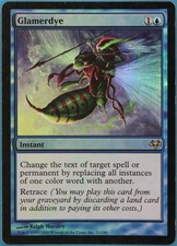 Glamerdye FOIL Eventide PLD Blue Rare MAGIC GATHERING CARD (ID# 246370) ABUGames