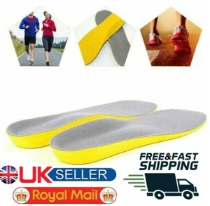 Orthotic Shoe Insoles for Arch Support Plantar Fasciitis Flat Feet Heel Pain UK - Picture 1 of 18