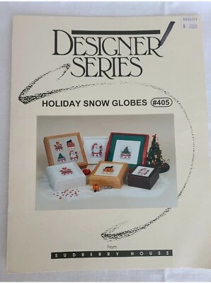 Holiday Snow Globes Designer Series Sudberry House Cross Stitch Pattern Booklet  Foto 1 de 2