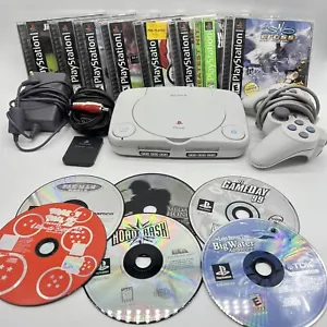 Sony Playstation PS One Console SCPH-101 w Controller & Games Bundle Has Defect - Picture 1 of 14