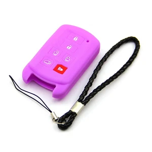 Purple Silicone Case Cover For Toyota Sienna Remote Smart Key 6 Buttons toy6spu - Picture 1 of 3