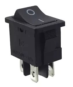 Interruttore a bilanciere 19 x 13 mm, interruttore dispositivo 4 pin. 6 A, 250 V~ - Foto 1 di 5