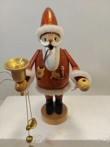  Roter Weihnachtsmann Deutsch Weihnachten Räuchermann Handarbeit im Erzgebirge Germany KWO - Bild 1 von 14
