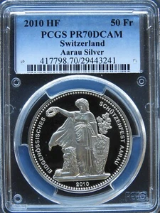 2010-HF Switzerland Aarau Ag Shooting Festival Helvetica PCGS PR70DCAM RGUTH061 - Picture 1 of 2