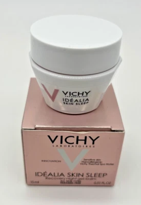 Vichy Idealia ~ Skin Sleep Recovery Night Gel-Balm ~ 0.51 oz 15 ml NIB - Image 1 of 4