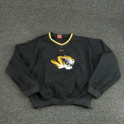 Missouri Tigers Nike Sweatshirt Adult Small Black & Yellow Football Mens Cover