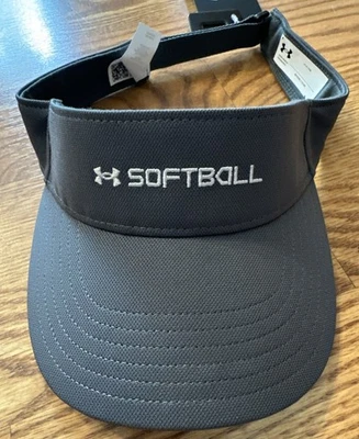 ¡NUEVO! Visera de softbol Under Armour UA Blitzing oscuro/gris OSFM 1380023-012 para mujer Foto 1 de 4