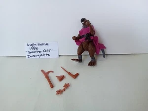 NINJA TURTLES SPLINTER RAT FIGUR W-CAPE TOOLS 1988 TMNT UNVOLLSTÄNDIG SCHÖN - Bild 1 von 9
