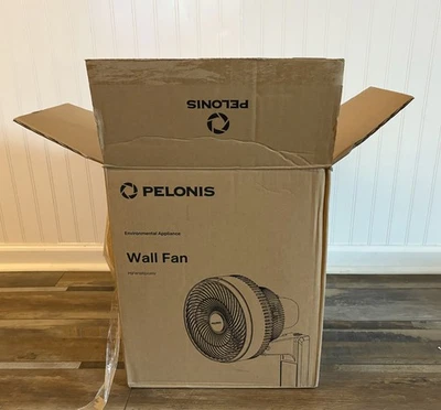 Pelonis 9" Oscillating Wall Fan w/ Remote Control 33ft Airflow 3 Speed PSFW16R2A - Image 1 of 4