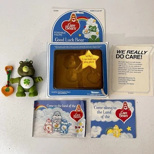 Vintage Care Bears Poseable Figur Good Luck Bear Kenner 1984 mit Originalkarton - Bild 1 von 13