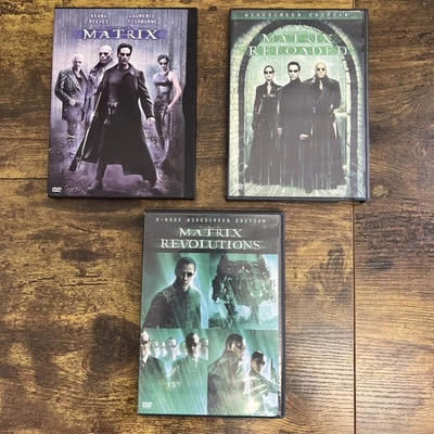 The Matrix Trilogy DVD Set 3 Movies Original Box - Image 1 of 4