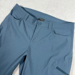 Eddie Bauer Hiking Pants Cropped Blue Zip Pocket Lightweight Women's 12 - Picture 1 of 7