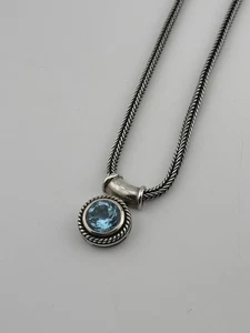 Sterling Silber Topas Halskette - Bild 1 von 9