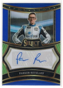 Sujetalibros Select Racing Parker Retzlaff Signatures 2025 azul Prizm automático 99/99 1/1 - Imagen 1 de 2