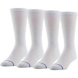 Calcetines unisex-adultos con top y cojín sin ataduras, varios pares, blancos (... - Imagen 1 de 5