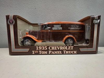 1935 Chevrolet 1-1/2 Ton Panel Van Trust Worthy 1:24 Scale Diecast Crown - Image 1 of 4