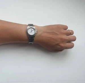 Y2K Titanio Analógico CASIO LTH‐1021 / 1330 Plata Blanco Batería Nueva - Imagen 1 de 5