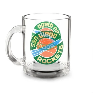 Taza de vidrio San Diego Rockets 10 oz - Equipo de baloncesto de la NBA - Imagen 1 de 3