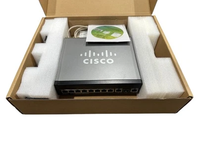 Cisco SG300-10 Small Business 10-Port Gigabit Managed Switch OPEN BOX - Image 1 of 4
