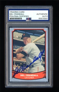 DEL CRANDALL SIGNED 1988 PACIFIC LEGENDS PSA/DNA AUTOGRAPHED ALL STAR WSC - Picture 1 of 2