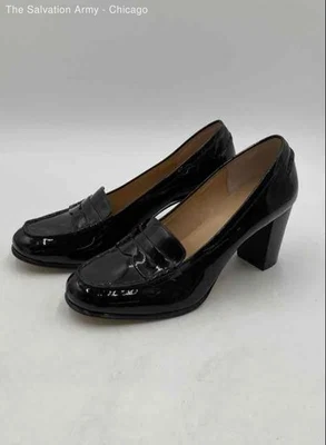 Michael Kors Womens Black Moc Toe Slip-On Block Pump Heels Size 11M - Image 1 of 4