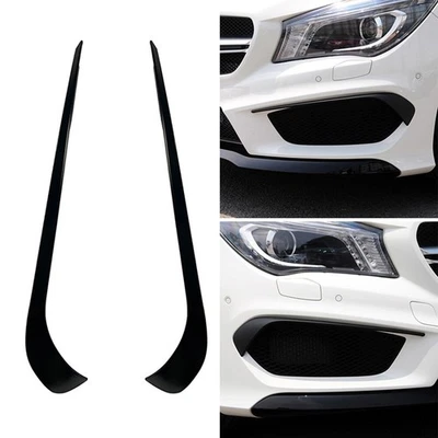 Front Bumper Lip Splitter Spoiler for Mercedes Benz C117 CLA 180 200 250 13-16 - Image 1 of 4