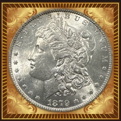 5 pieces Vintage RARE 1879-CC Morgan Silver Dollar Valued National Treasure