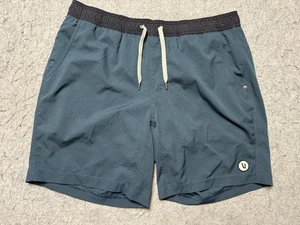 Vuori pantaloncino uomo grande blu elastico in vita foderato con coulisse costume da bagno sportivo - Foto 1 di 11